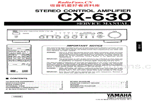 Yamaha-CX-630-Service-Manual电路原理图.pdf