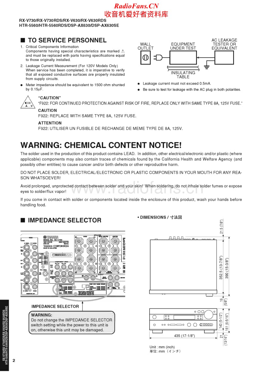 Yamaha-HTR-5560-HTR-5560-RDS-Service-Manual (1)电路原理图.pdf_第2页