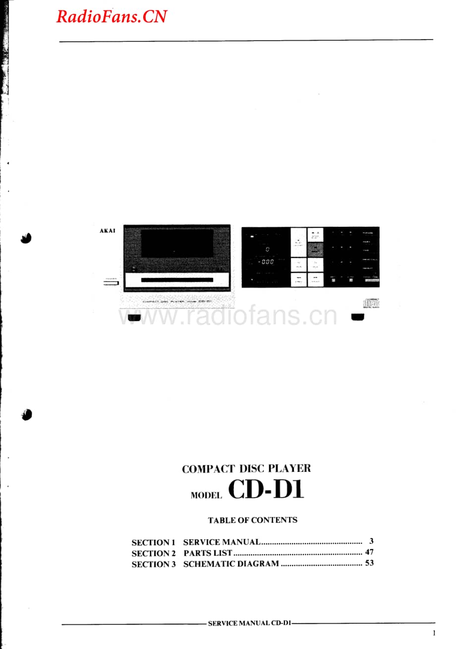 Akai-CDD1-cd-sm维修电路图 手册.pdf_第3页