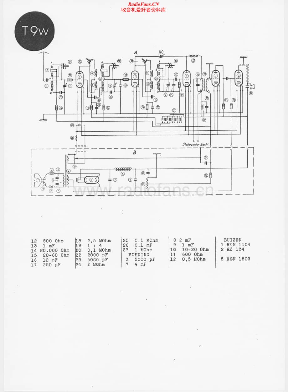 Telefunken-T9-W-Schematic电路原理图.pdf_第1页