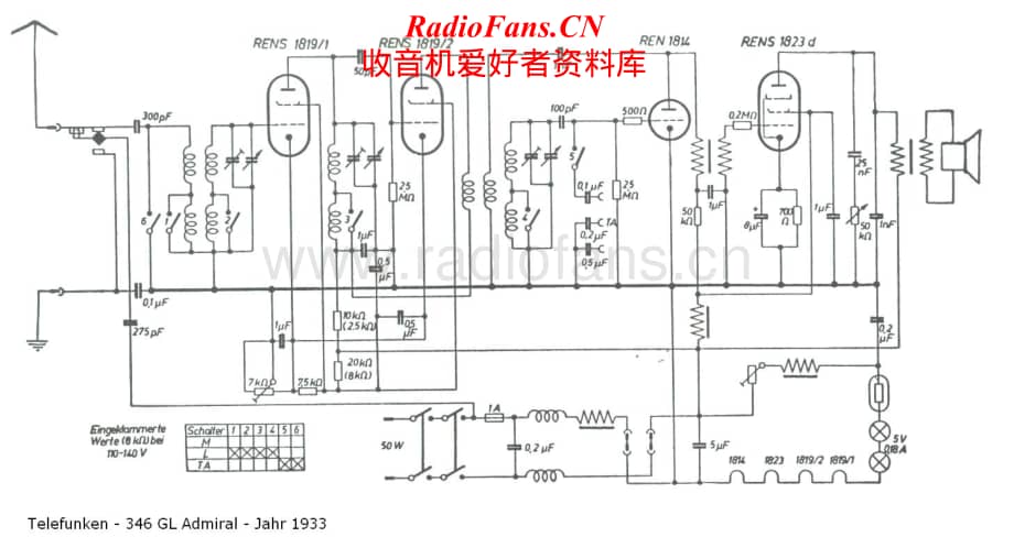 Telefunken-346-GL-Schematic电路原理图.pdf_第1页