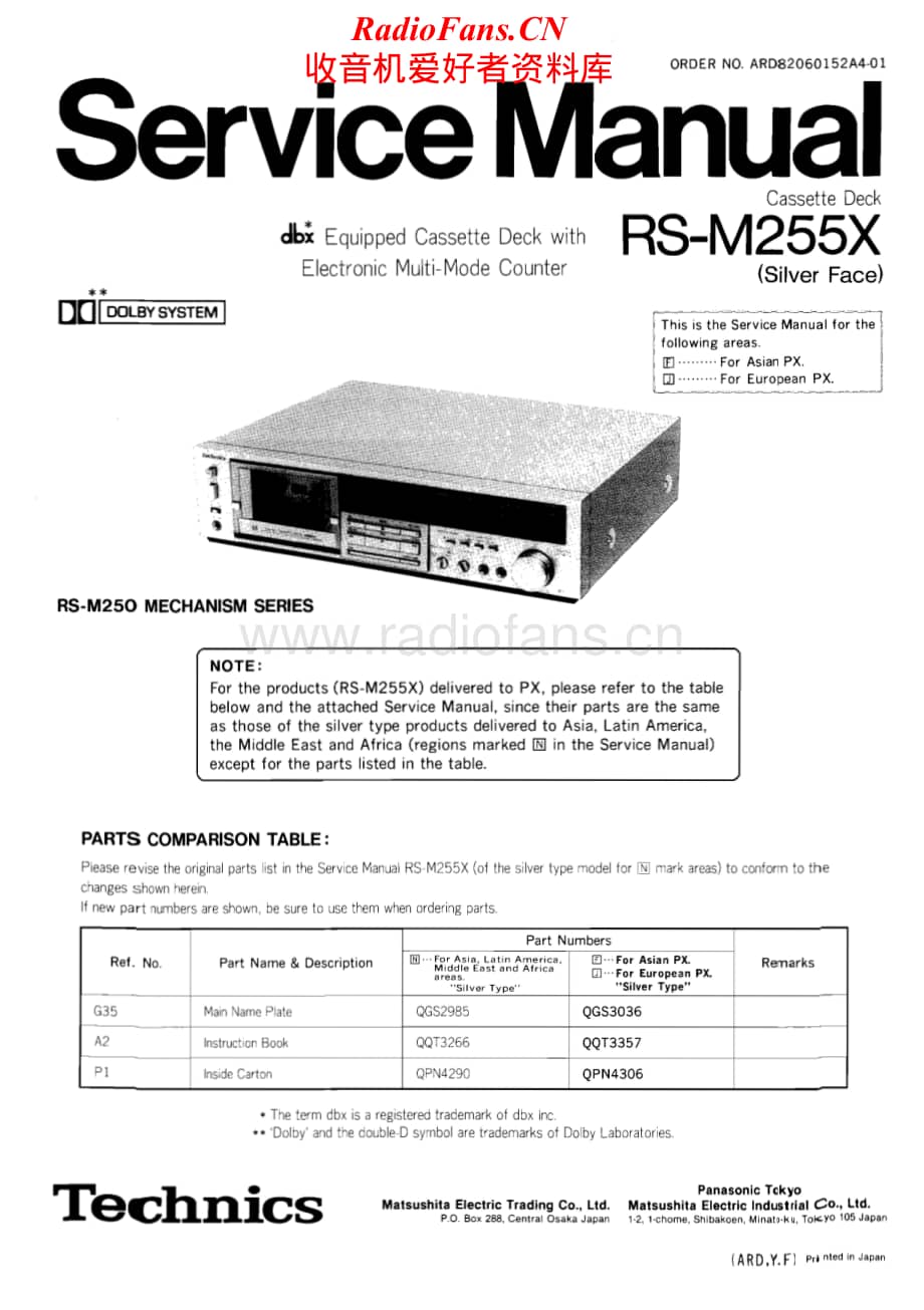 Technics-RSM-255-X-Service-Manual (1)电路原理图.pdf_第1页