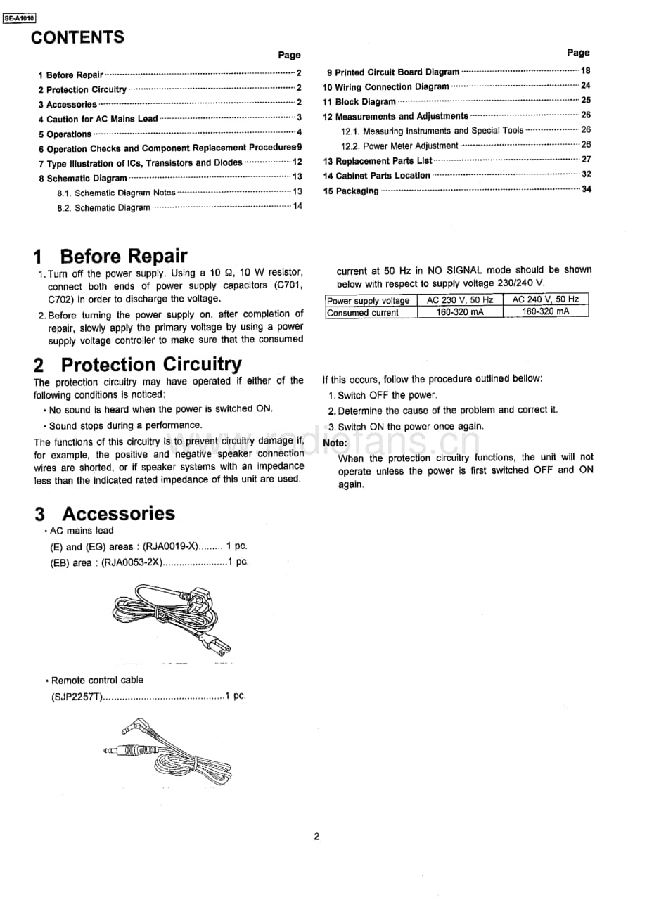Technics-SEA-1010-Service-Manual电路原理图.pdf_第2页