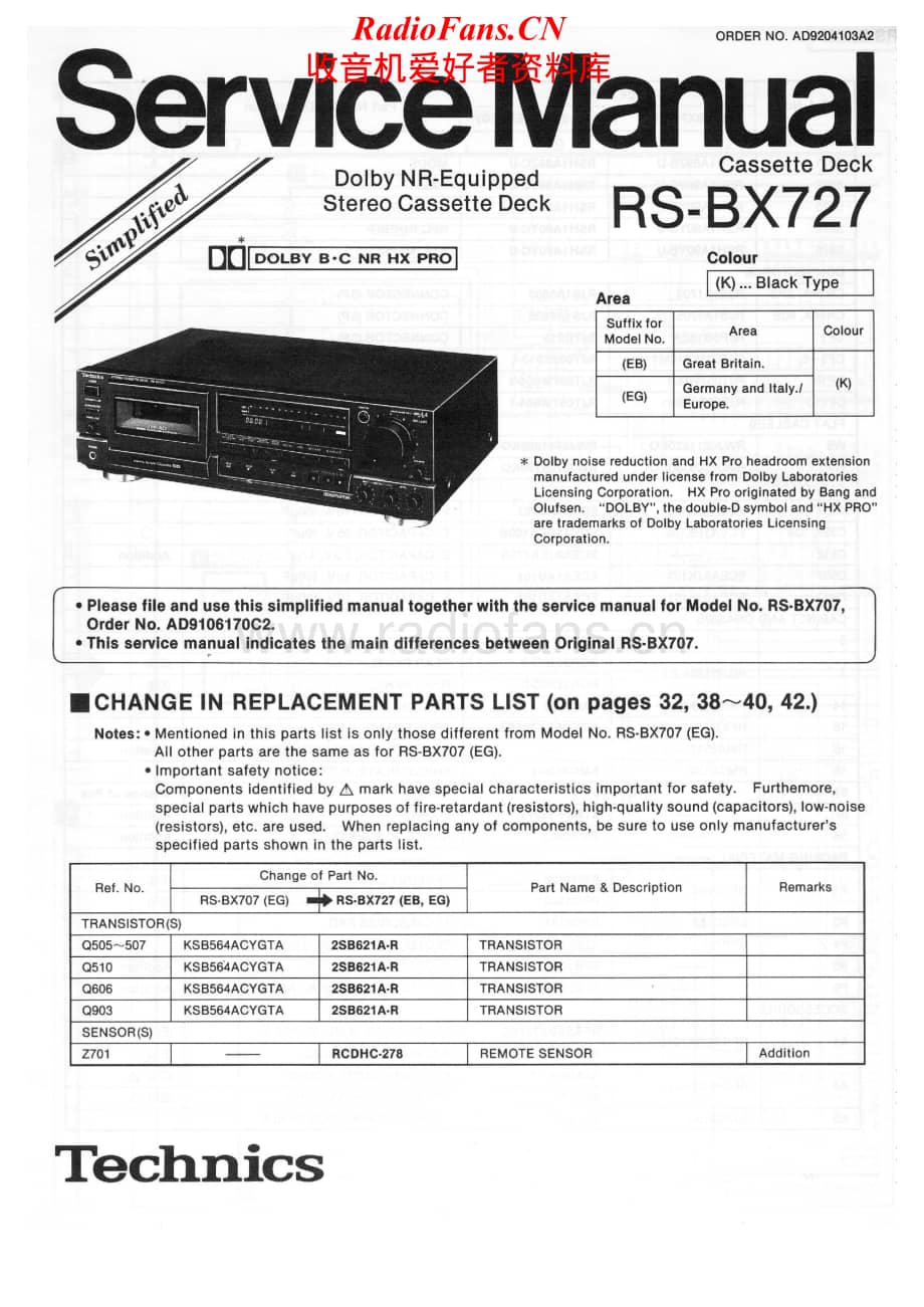 Technics-RSBX-727-Service-Manual电路原理图.pdf_第1页
