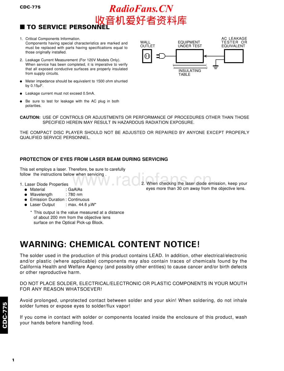 Yamaha-CDC-775-Service-Manual电路原理图.pdf_第2页