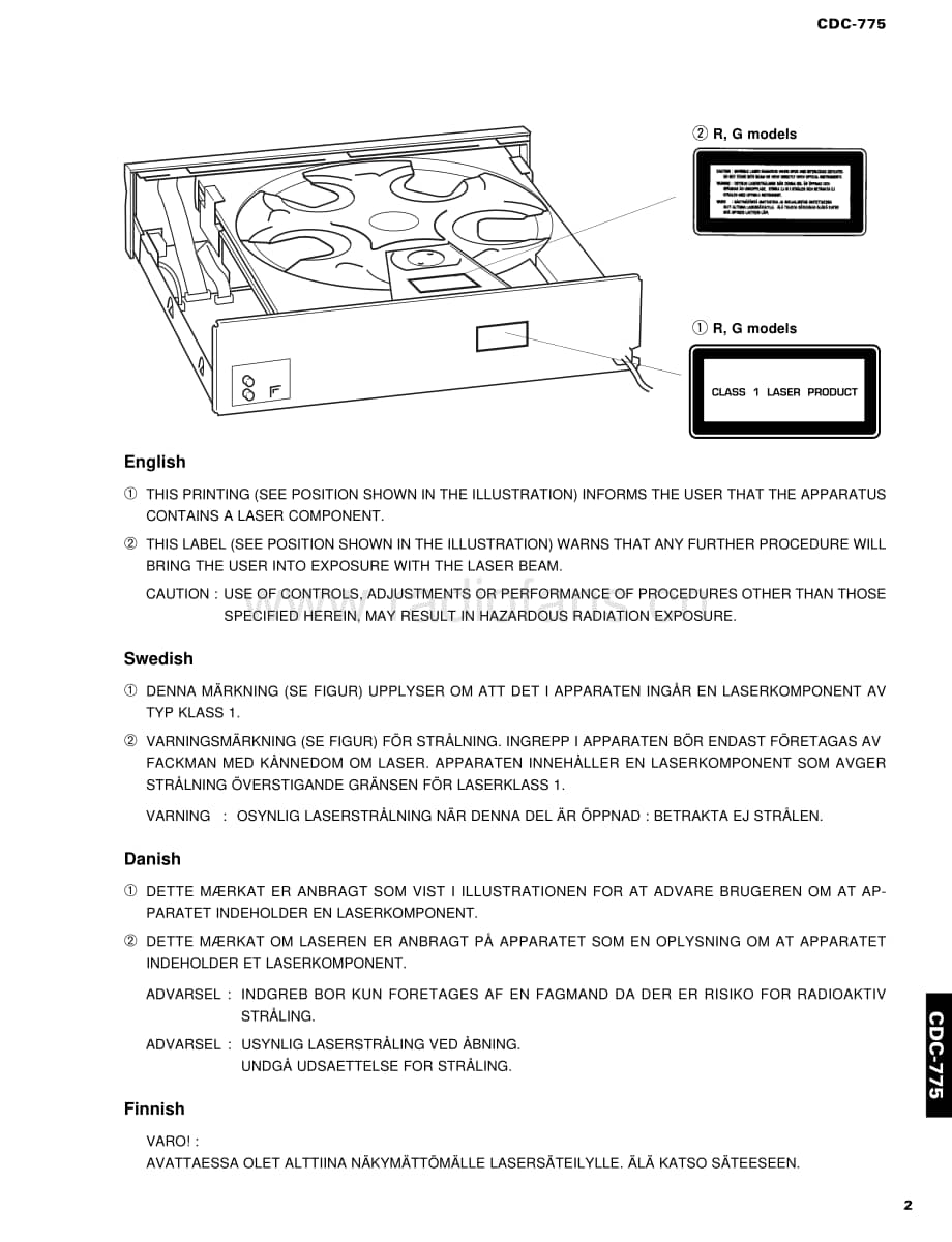 Yamaha-CDC-775-Service-Manual电路原理图.pdf_第3页