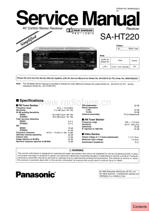 Technics-SAHT-220-Service-Manual电路原理图.pdf