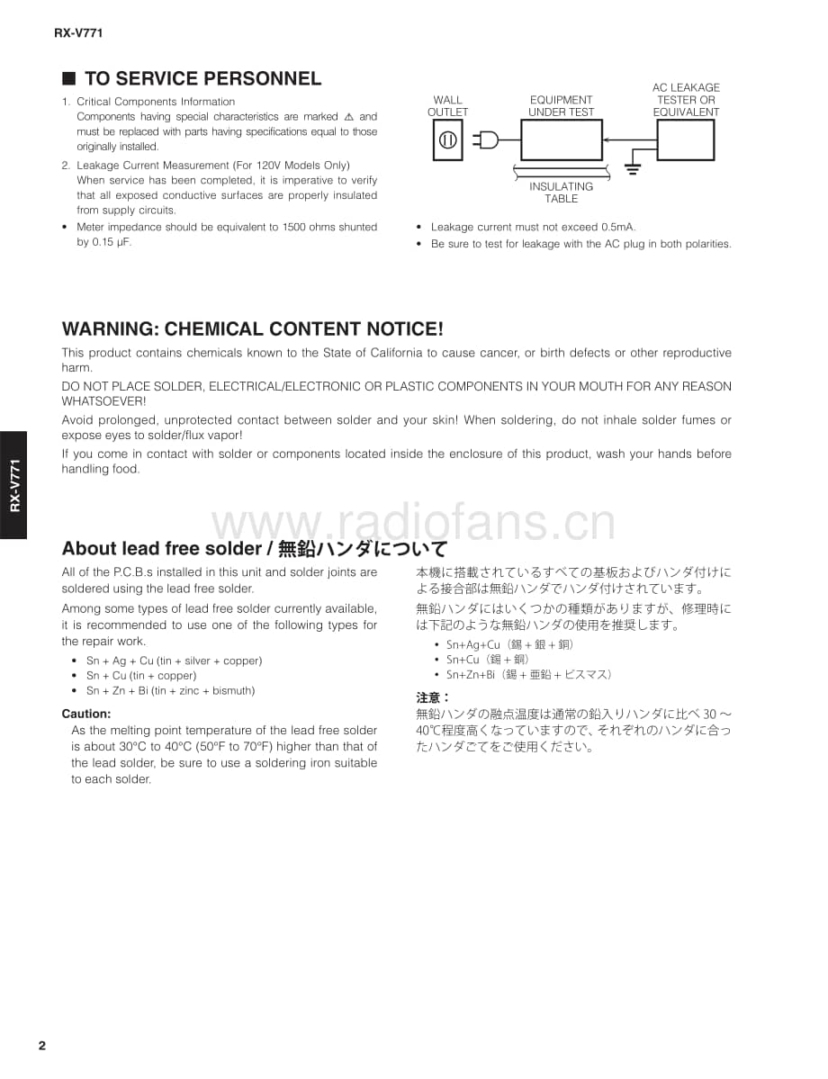 Yamaha-RXV-771-Service-Manual电路原理图.pdf_第2页