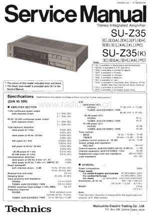 Technics-SUZ-35-Service-Manual电路原理图.pdf