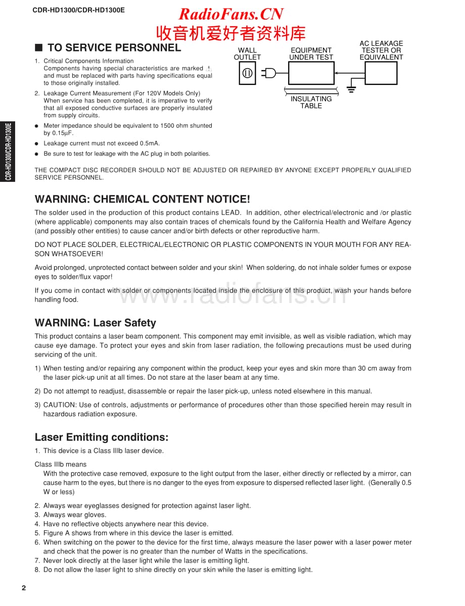 Yamaha-CDRHD-3100-Service-Manual电路原理图.pdf_第2页