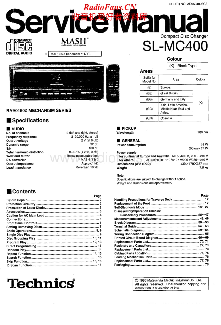 Technics-SLMC-400-Service-Manual电路原理图.pdf_第1页