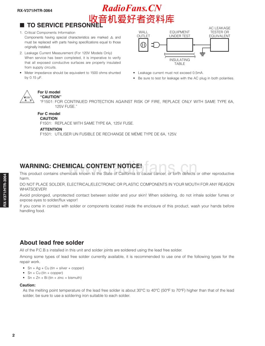Yamaha-HTR-3064-Service-Manual电路原理图.pdf_第2页