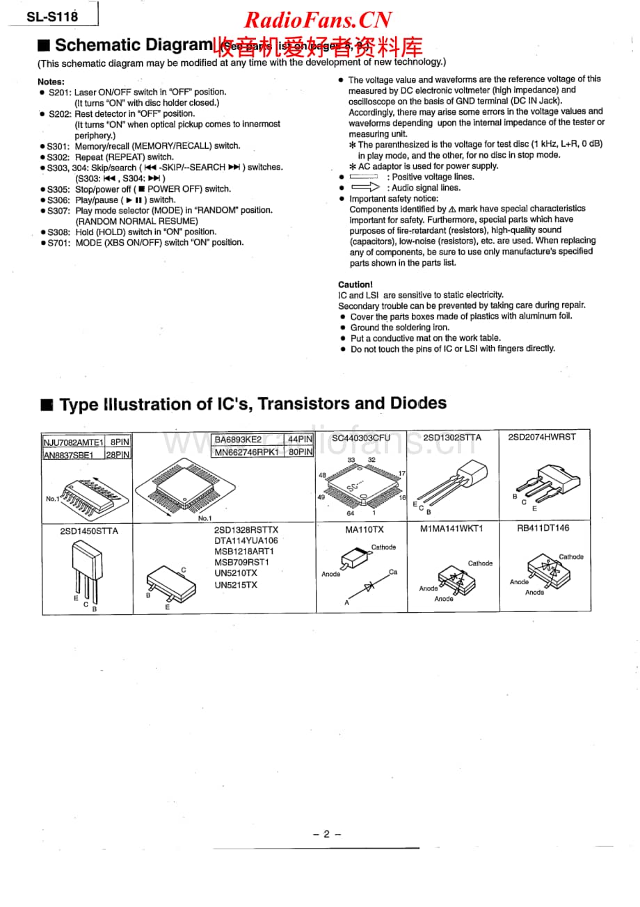 Technics-SLS-118-Service-Manual电路原理图.pdf_第2页