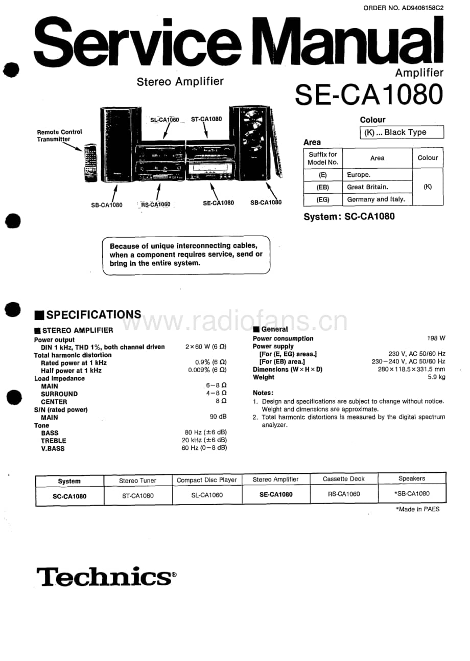 Technics-SECA-1080-Service-Manual电路原理图.pdf_第1页