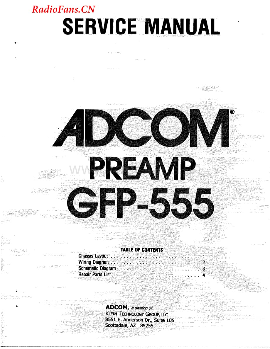 Adcom-GFP555-pre-sm维修电路图 手册.pdf_第1页