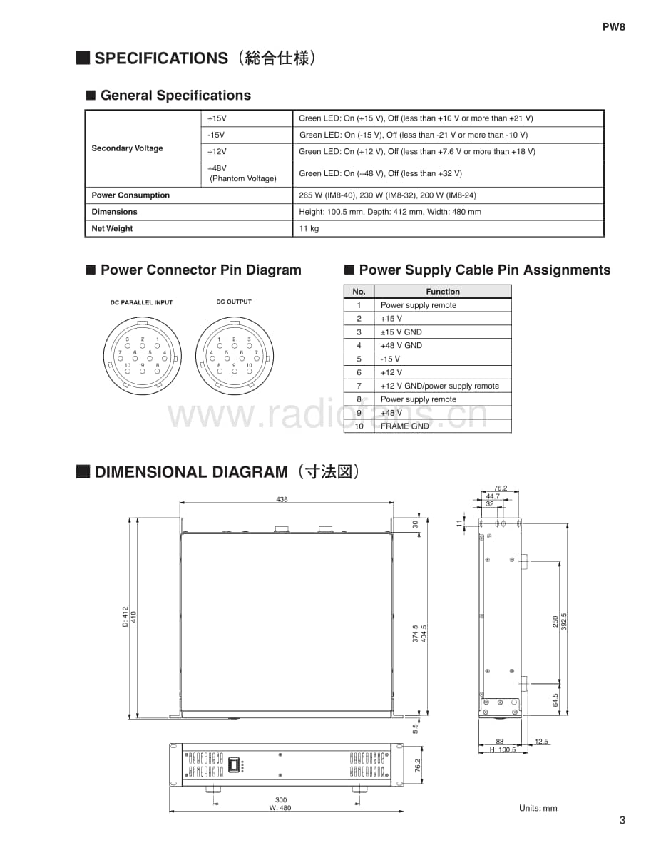Yamaha-PW-8-Service-Manual电路原理图.pdf_第3页