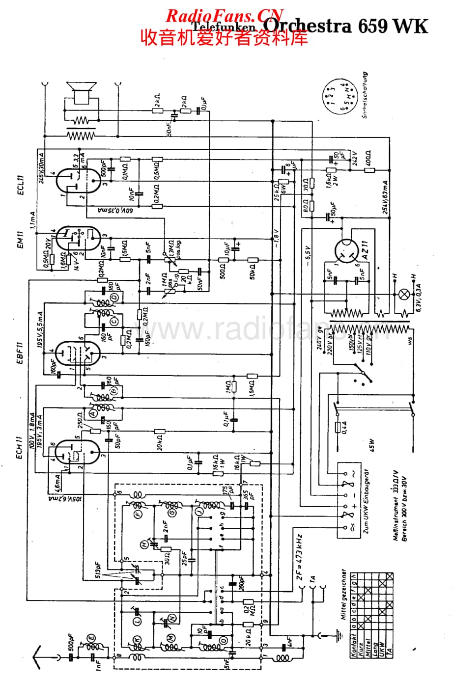 Telefunken-659-WK-Schematic电路原理图.pdf_第1页