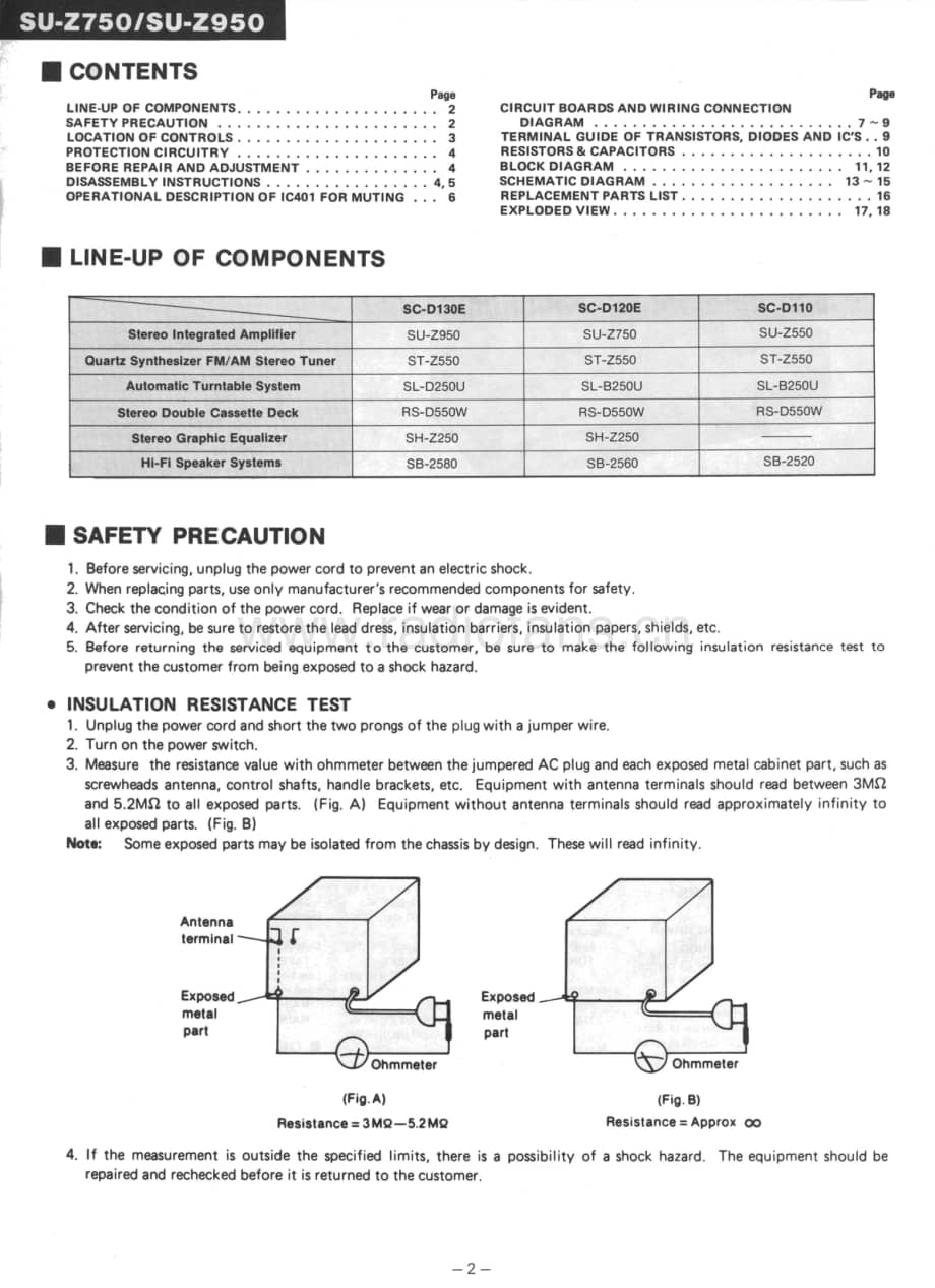 Technics-SUZ-750-950-Service-Manual (1)电路原理图.pdf_第2页
