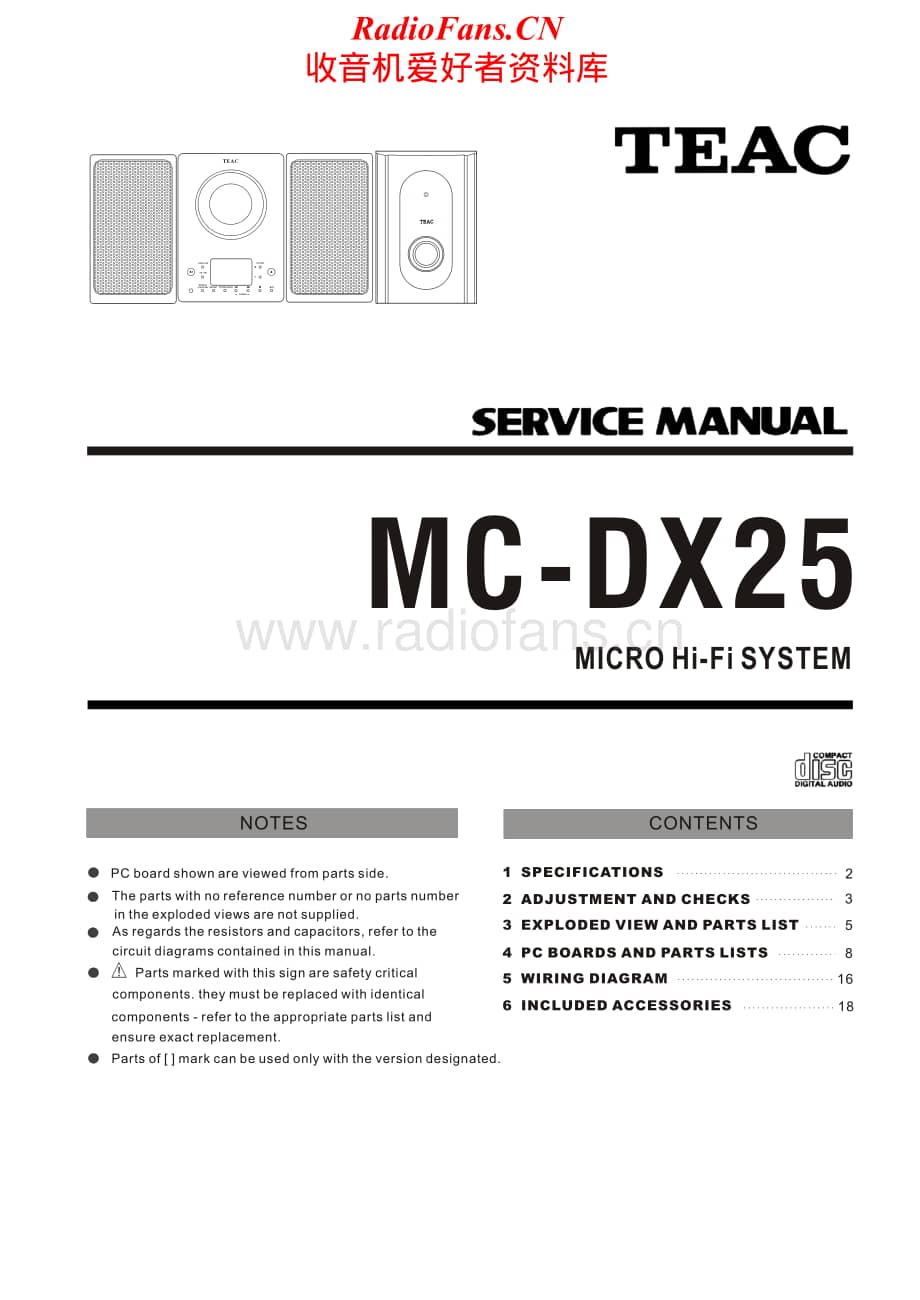Teac-MC-DX25-Service-Manual电路原理图.pdf_第1页