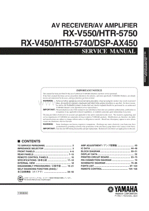 Yamaha-RXV-550-Service-Manual电路原理图.pdf