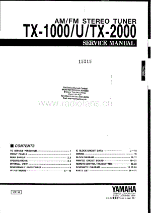 Yamaha-TX-1000-U-Service-Manual电路原理图.pdf