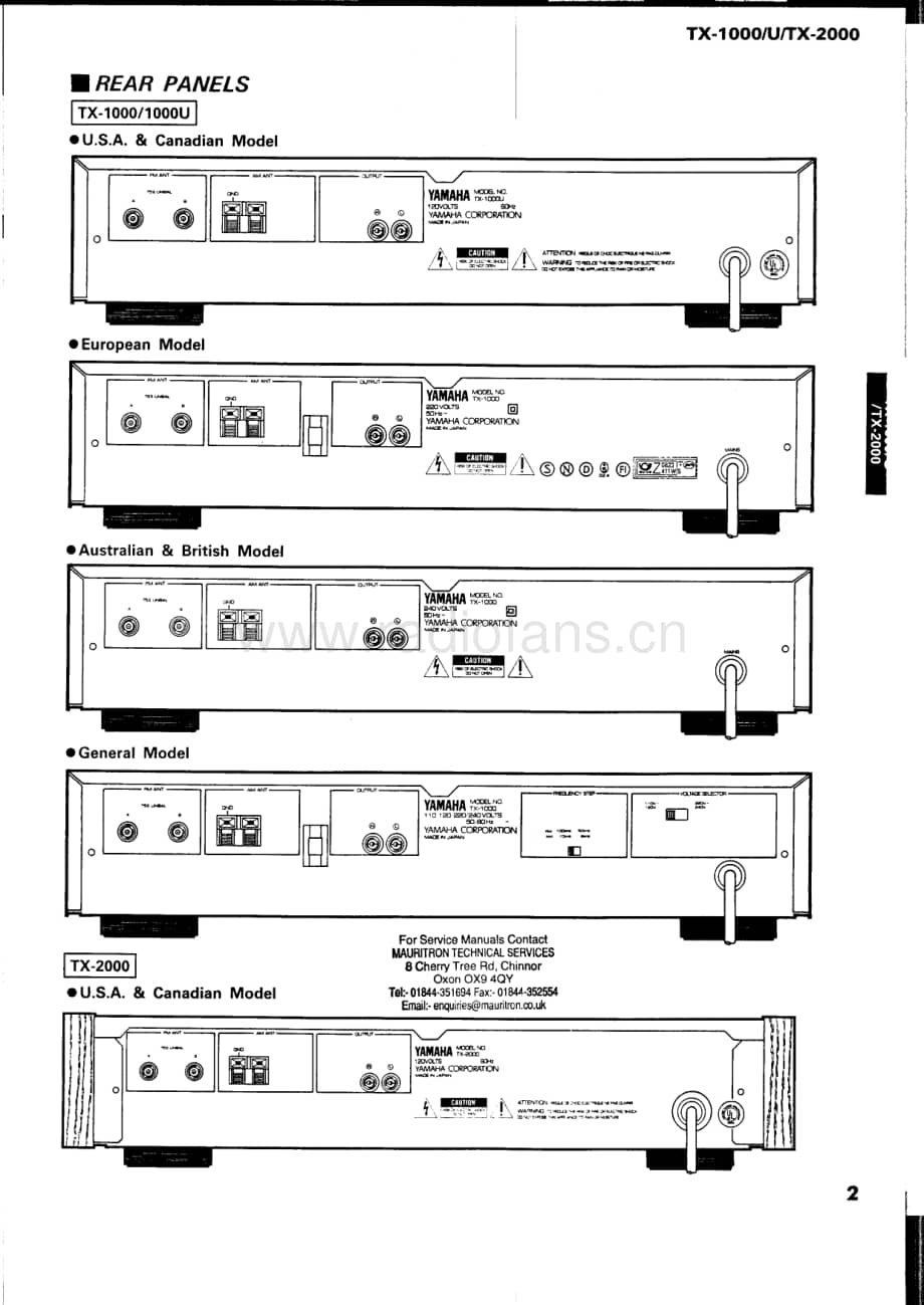 Yamaha-TX-1000-U-Service-Manual电路原理图.pdf_第3页