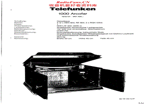 Telefunken-1000-Arcofar-Schematic电路原理图.pdf