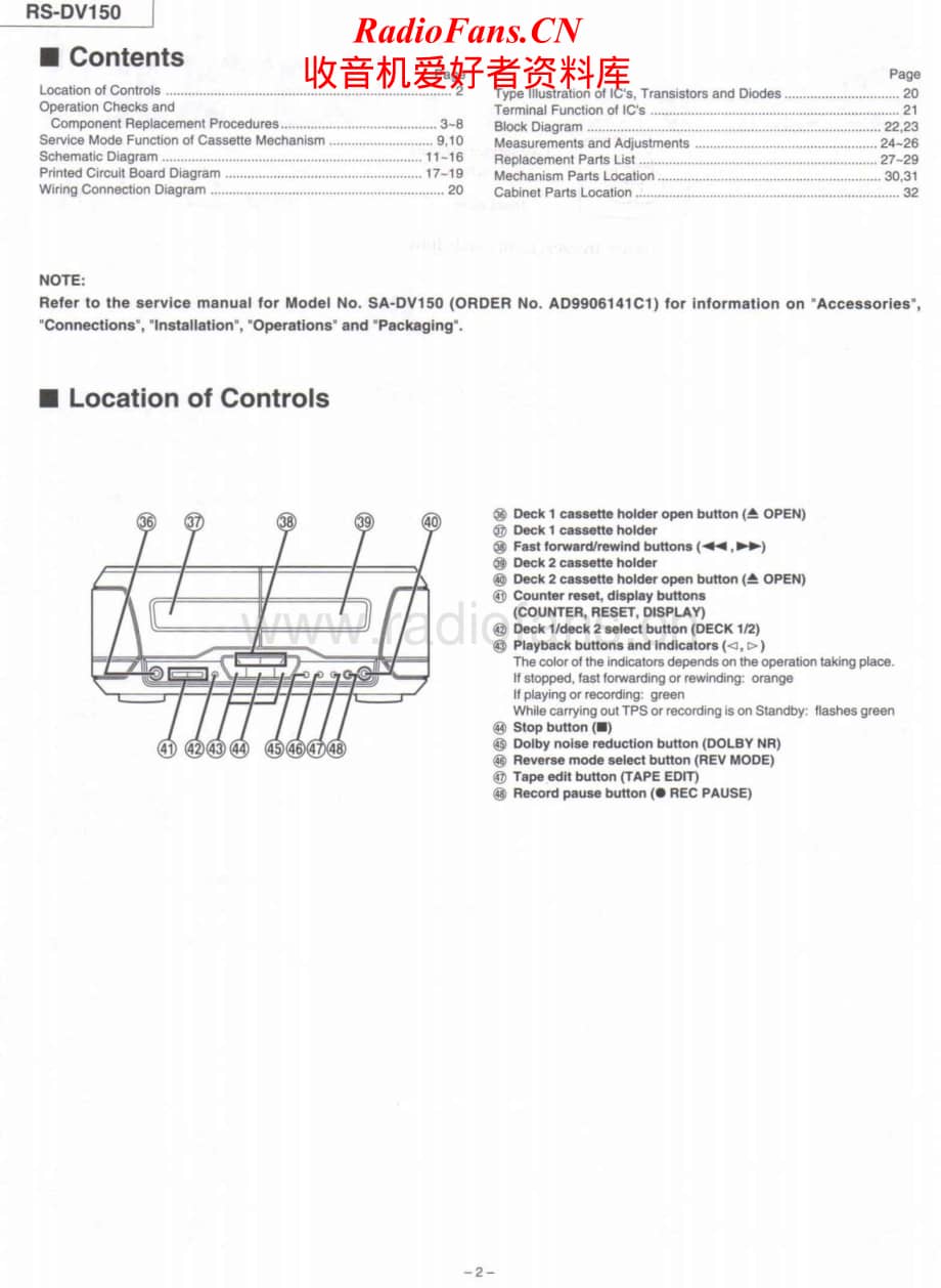 Technics-RSDV-150-Service-Manual电路原理图.pdf_第2页