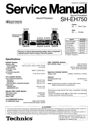 Technics-SHEH-750-Service-Manual电路原理图.pdf