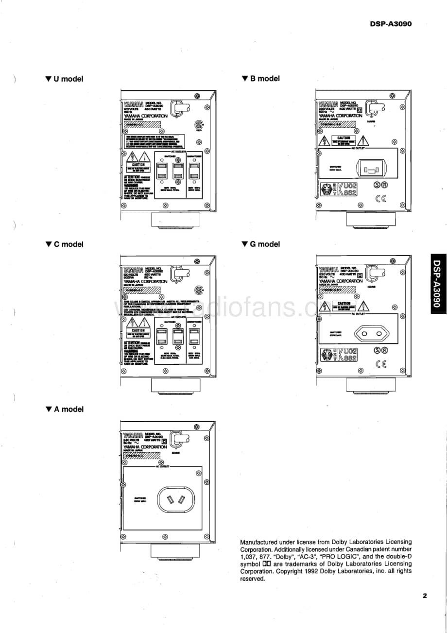 Yamaha-DSPA-3090-Service-Manual电路原理图.pdf_第3页