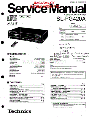 Technics-SLPG-420-A-Service-Manual电路原理图.pdf