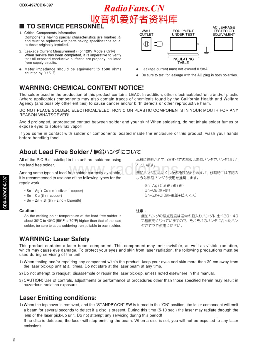 Yamaha-CDX-397-CDX-497-Service-Manual (1)电路原理图.pdf_第2页