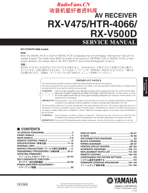 Yamaha-HTR-4066-Service-Manual电路原理图.pdf