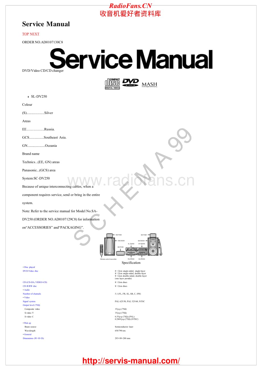Technics-SLDV-250-Service-Manual电路原理图.pdf_第1页