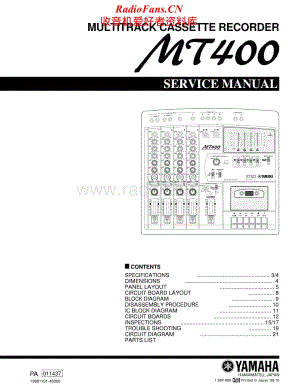 Yamaha-MT-400-Service-Manual电路原理图.pdf