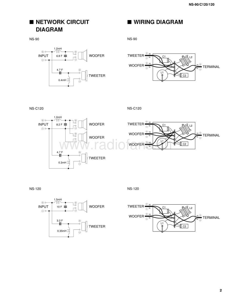 Yamaha-NS-120-Service-Manual电路原理图.pdf_第3页