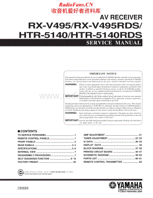 Yamaha-HTR-5140-5140-RDS-Schematic电路原理图.pdf
