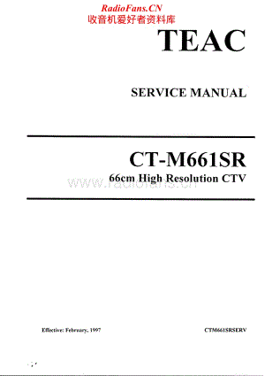 Teac-CT-M661-SR-Service-Manual电路原理图.pdf