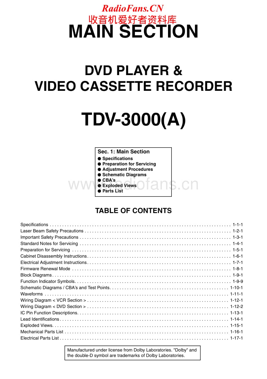 Telefunken-TDV-3000-A-Service-Manual电路原理图.pdf_第2页