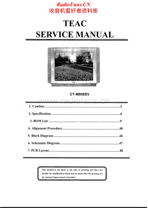 Teac-CT-M808-SV-Service-Manual电路原理图.pdf