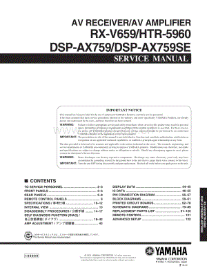 Yamaha-RXV-659-Service-Manual电路原理图.pdf