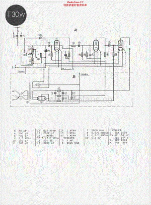 Telefunken-T30-W-Schematic电路原理图.pdf