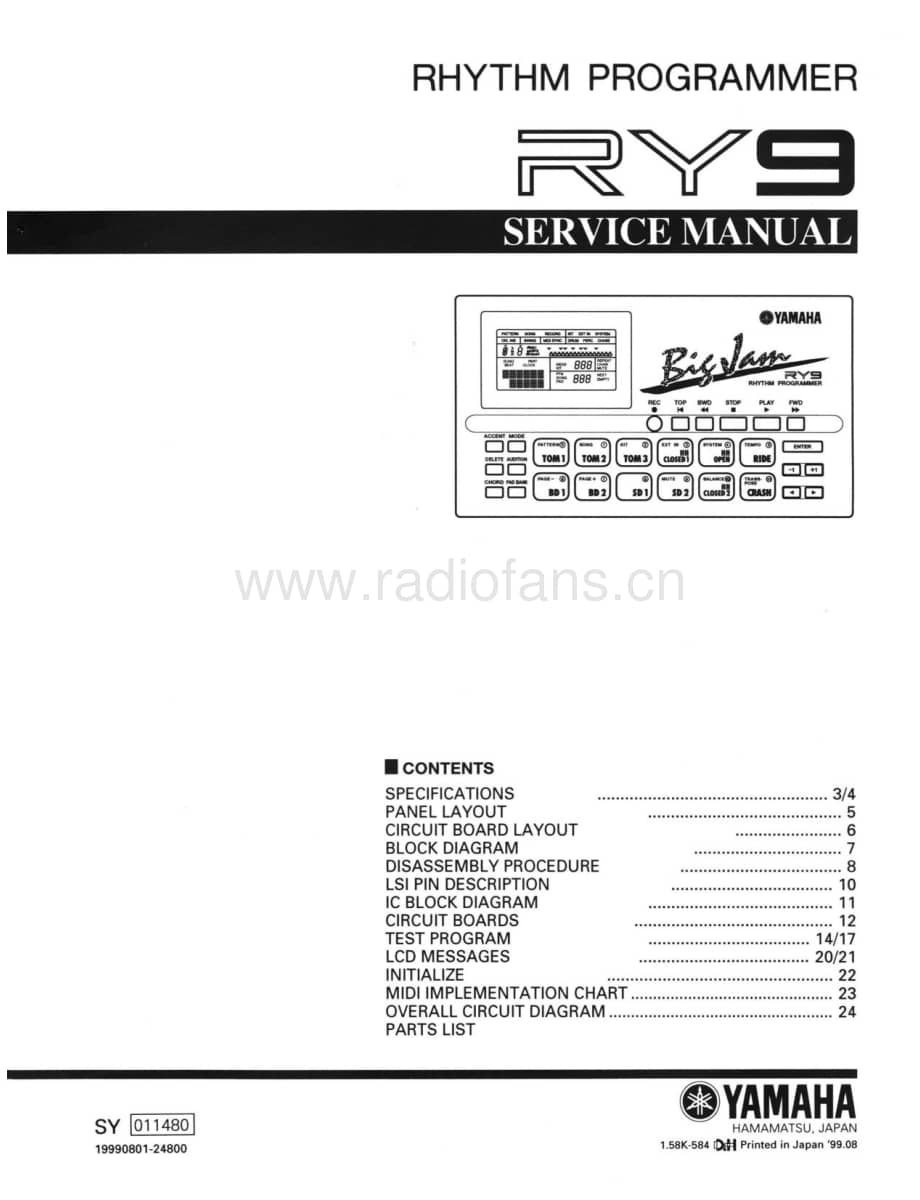 Yamaha-RY-9-Service-Manual电路原理图.pdf_第1页