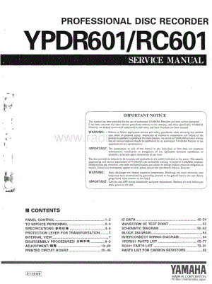 Yamaha-YPDR-601-Service-Manual电路原理图.pdf