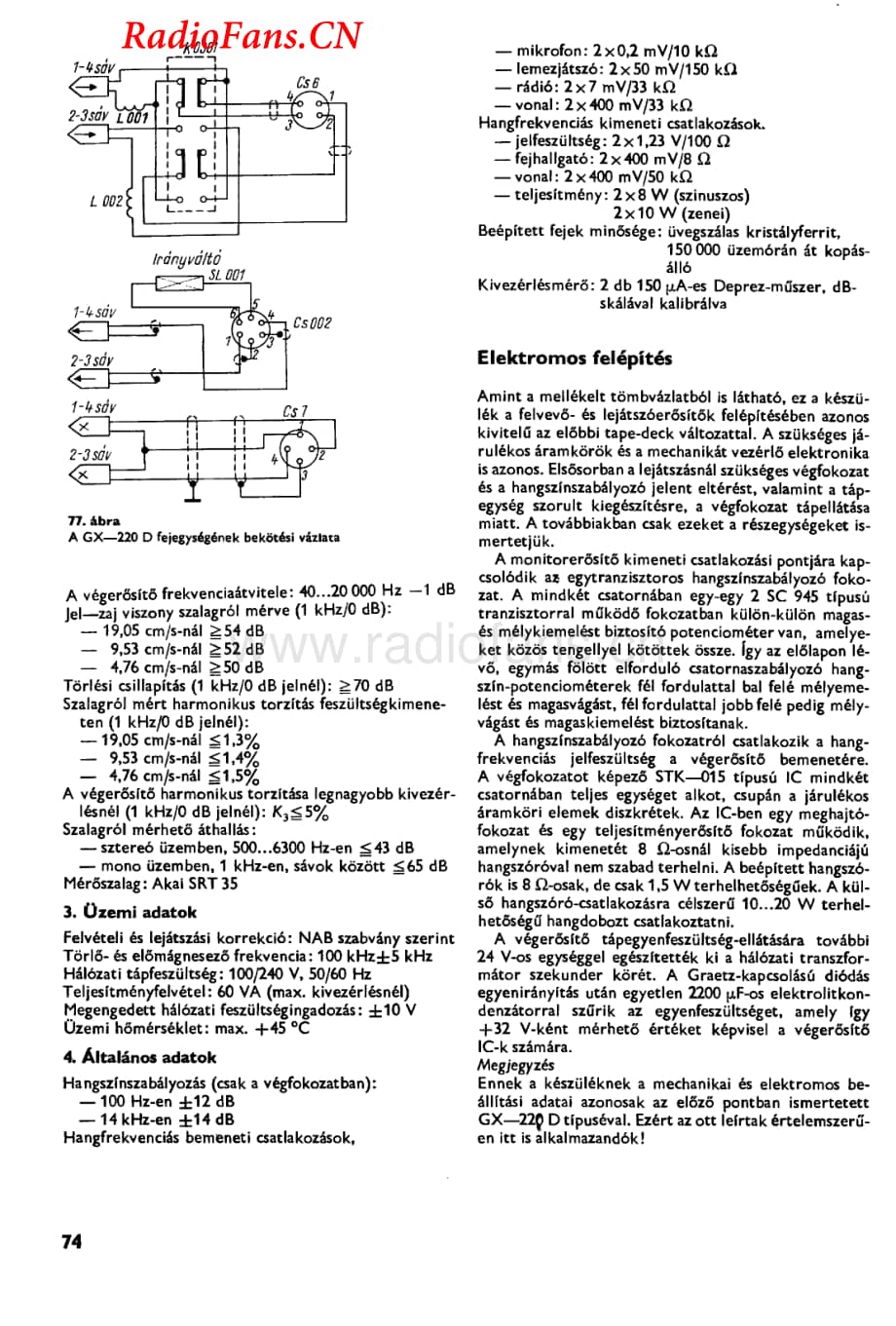 Akai-GX220M-tape-sch维修电路图 手册.pdf_第1页