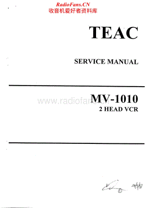 Teac-MV-1010-Service-Manual电路原理图.pdf