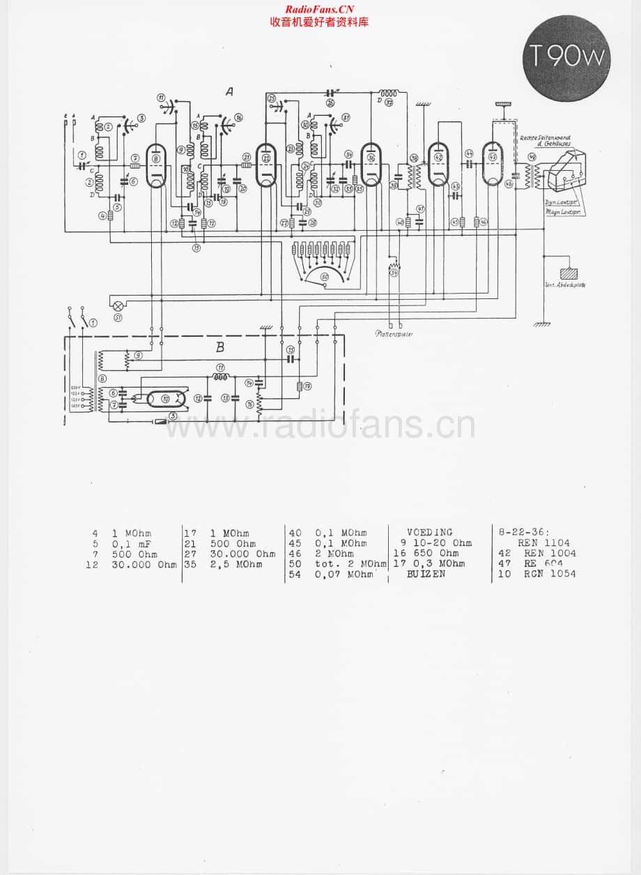 Telefunken-T90-W-Schematic-2电路原理图.pdf_第1页