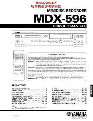 Yamaha-MDX-596-Service-Manual电路原理图.pdf