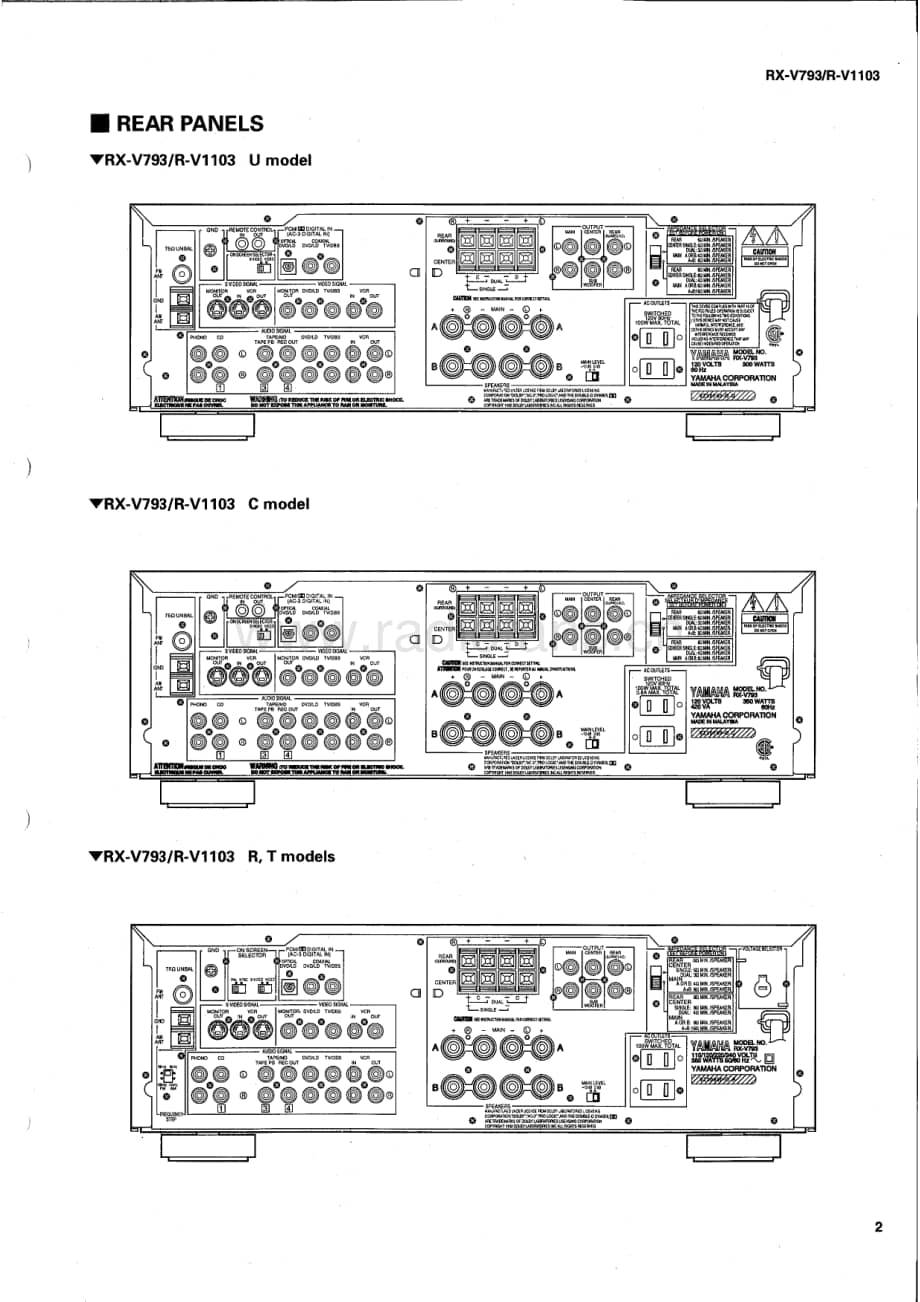 Yamaha-RV-1103-Service-Manual电路原理图.pdf_第3页