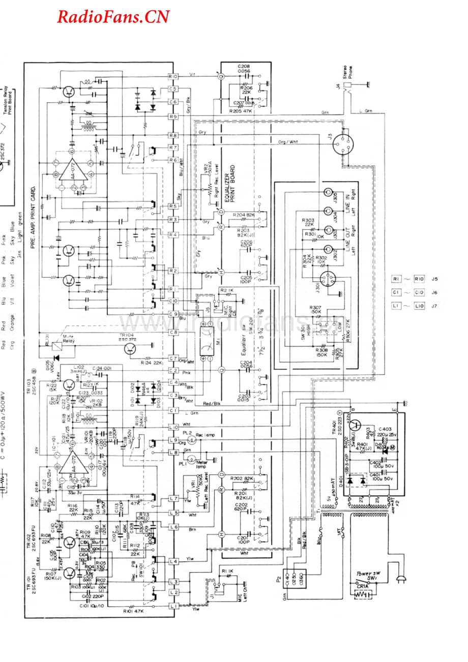 Akai-X200D-tape-sch1维修电路图 手册.pdf_第2页